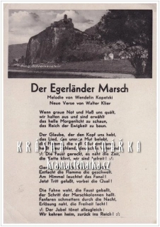 ÚSTÍ NAD LABEM - STŘEKOV, Píseň Der Egerländer Marsch
