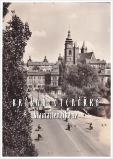 HRADEC KRÁLOVÉ, Pražský most i s trolejbusem