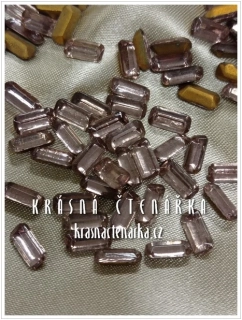 Bižuterní tvarový kámen OCTAGONS, Lt. Amethyst, vel. 10/5, 160 ks