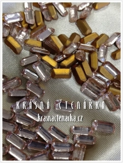 Bižuterní tvarový kámen OCTAGONS, Lt. Rosalin, vel. 10/5, 110 ks