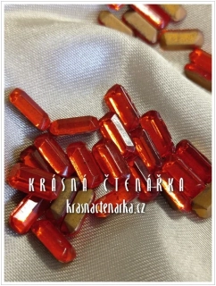 Bižuterní tvarový kámen OCTAGONS, Hyacinth, vel. 10/5, 30 ks