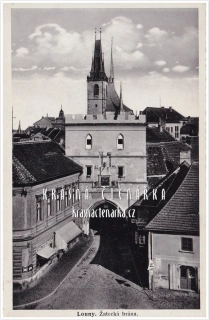 LOUNY, Žatecká brána