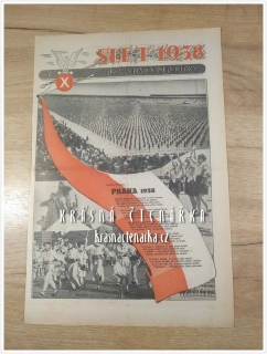 NÁRODNÍ POLITIKA, Všesokolský slet 1938 (titulní list)