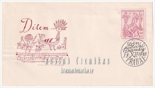 CELISTVOST, DĚTEM, Den poštovní známky 18. XII. 1948
