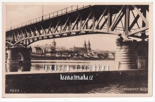 ROUDNICE NAD LABEM, Železný most přes Labe