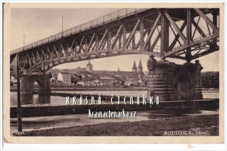 ROUDNICE NAD LABEM, Železný most přes Labe