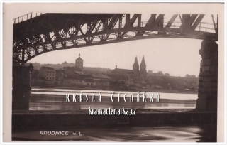 ROUDNICE NAD LABEM, Železný most přes Labe