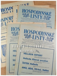 HOSPODYŇSKÉ LISTY 1934 / 1935, 15 čísel
