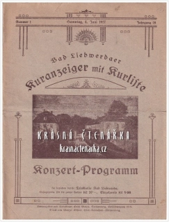 Lázně Libverda, SEZNAM LÁZEŇSKÝCH HOSTÍ červen 1927 (německy)