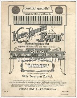 KLAVIER-LEHRMITTEL "RAPID", Volsklieder-Album I enthaltend 11 der beliebsten Volkslieder