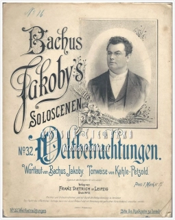 WELTBETRACHTUNGEN (Jakoby Bachus / Kahle-Petzold)