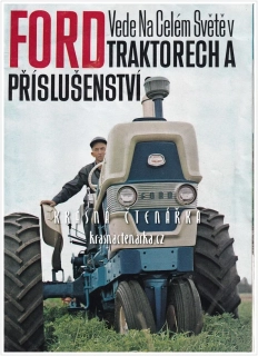 Reklamní leták: TRAKTOR FORD, vede na celém světě v traktorech a příslušenství