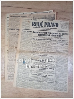 RUDÉ PRÁVO 01-03-1928, Porada hornických organisací odmítá nedostatečný návrh vlády