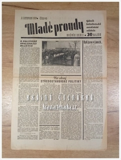 MLADÉ PROUDY, týdeník československé socialistické mládeže 02-11-1937