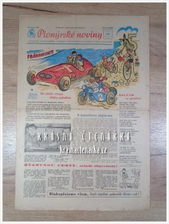 PIONÝRSKÉ NOVINY, Týdeník ústředního výboru Československého svazu mládeže 28-06-1956