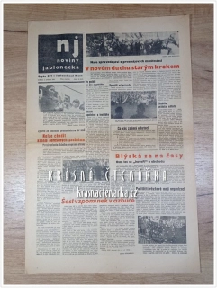 NOVINY JABLONECKA 08-05-1968 (Jablonec nad Nisou)