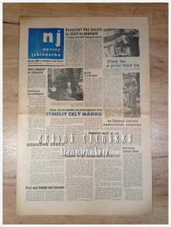 NOVINY JABLONECKA 29-05-1968 (Jablonec nad Nisou)