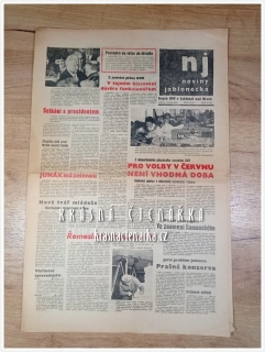 NOVINY JABLONECKA 03-04-1968 (Jablonec nad Nisou)