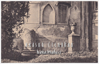 DOBRUŠKA, Náhrobky tchýně a choti F. L. Heka