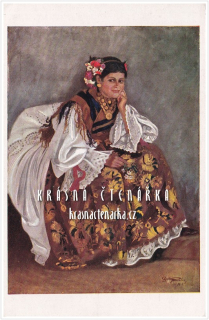 DÁMA / ŽENA v kroji chorvatském (il. Tomerlin Slavko)