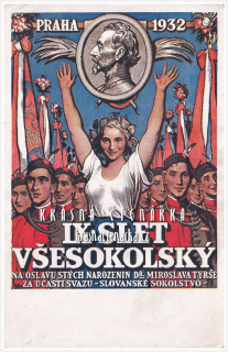 IX. SLET VŠESOKOLSKÝ V PRAZE 1932 (il. Vacátko Ludvík)