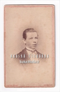 Fotografická vizitka: DŽENTLMEN (Atelier Gustav Jobst, Dresden)