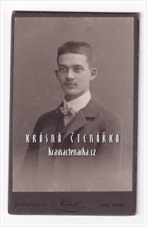 Fotografická vizitka: DŽENTLMEN (Atelier Sig. Bing, Vídeň)