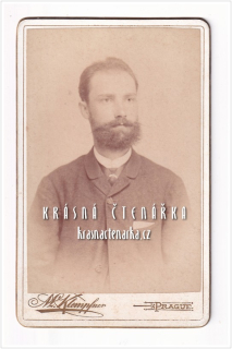 Fotografická vizitka: DŽENTLMEN (Atelier Moritz Klempfner, Praha)