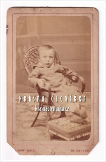 Fotografická vizitka: MALÝ CHLAPEC (Atelier Hubert Ginzel, Liberec)