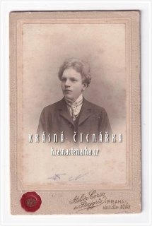 Fotografická vizitka: MLADÝ DŽENTLMEN (Atelier Corso, Praha)