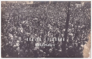 PRAHA, Jubilejní oslava Národního divadla 16. květen 1918