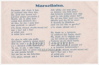MARSELLAISA s českým textem
