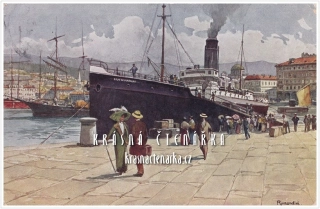 LODĚ v přístavu Trieste / Terst