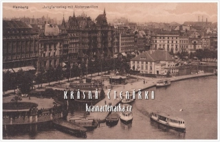 LODĚ u města Hamburg