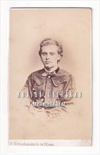 Fotografická vizitka: DŽENTLMEN (Atelier F. Kotschanderle, Plzeň)