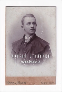 Fotografická vizitka: DŽENTLMEN (Atelier Hans Jager, Klagenfurt)