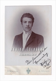 Fotografická vizitka: DŽENTLMEN (Atelier Anton Wildt, České Budějovice)