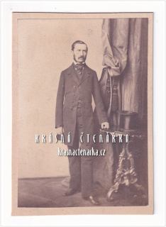 Fotografická vizitka: DŽENTLMEN (Atelier Wilhelm Rupp, Praha)