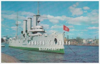 Křižník AURORA u města Leningrad / Petrohrad