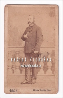 Fotografická vizitka: DŽENTLMEN (Atelier Thiele, Teplice)