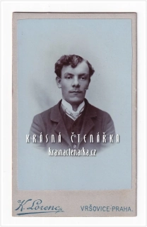 Fotografická vizitka: DŽENTLMEN (Atelier K. Lorenc, Praha) 