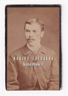 Fotografická vizitka: DŽENTLMEN (Atelier Staeger, Johannes Haupt, Jihlava)