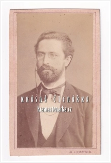 Fotografická vizitka: DŽENTLMEN (Atelier M. Klempfner, Praha)