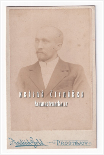 Fotografická vizitka: DŽENTLMEN (Atelier Jindřich Gold, Prostějov)