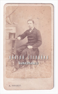 Fotografická vizitka: DŽENTLMEN (Atelier Anton Posselt, Liberec)