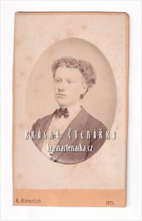 Fotografická vizitka: DŽENTLMEN (Atelier Karel Bitterlich, Hradec Králové)