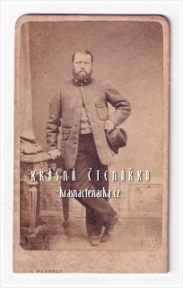 Fotografická vizitka: DŽENTLMEN (Atelier Anton Posselt, Liberec)