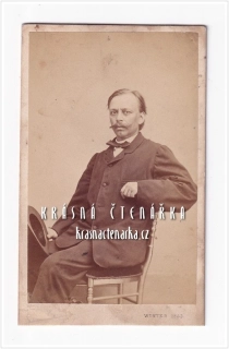 Fotografická vizitka: DŽENTLMEN (Atelier Moritz Ludwig Winter, Praha)