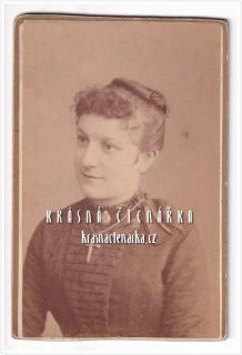 Fotografická vizitka: DÁMA (Atelier Julius Grusche, Neugersdorf)