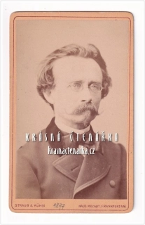 Fotografická vizitka: DŽENTLMEN (Atelier Straub & Kühn, Frankfurt)